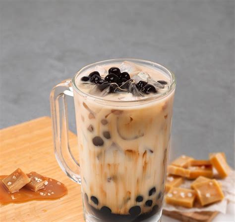 salted caramel milk tea.